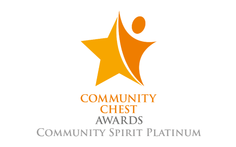 Community Spirit Platinum Award at the Community Chest Awards 2020